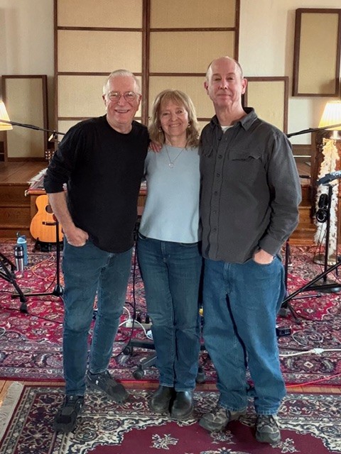Shirley, Bill and Will in the studio